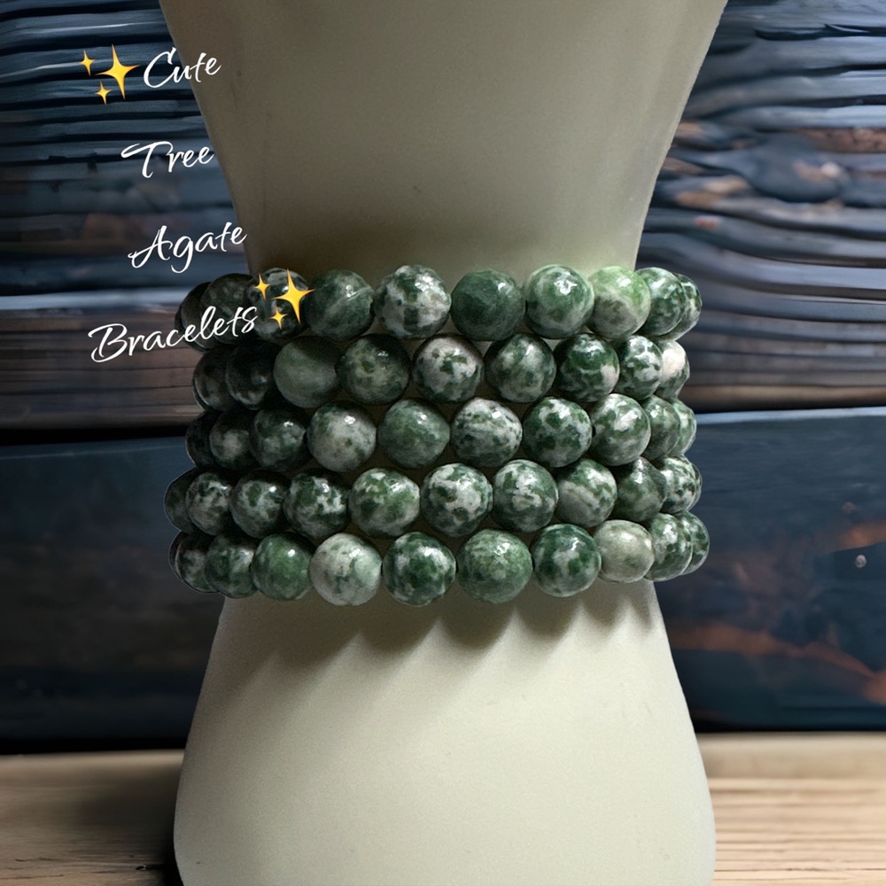 ✨Cute Tree Agate Bracelets✨